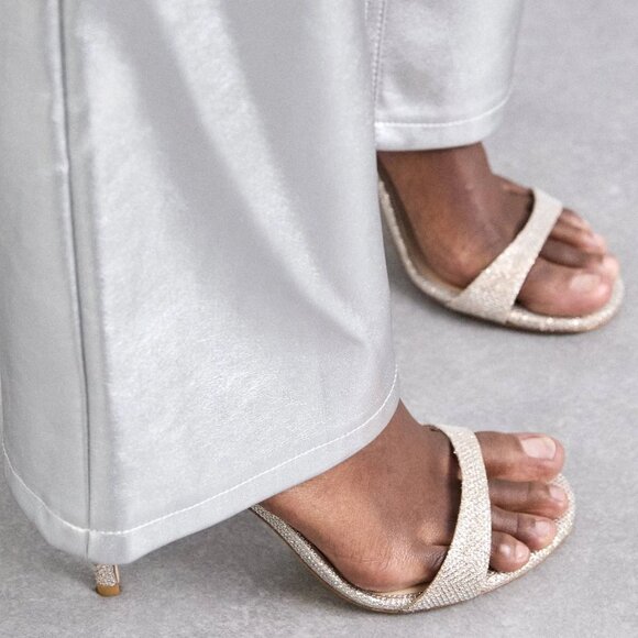 NEW STUART WEITZMAN Made In Spain Sandals 75 in poudre 1225 8t4 - Picture 11 of 11